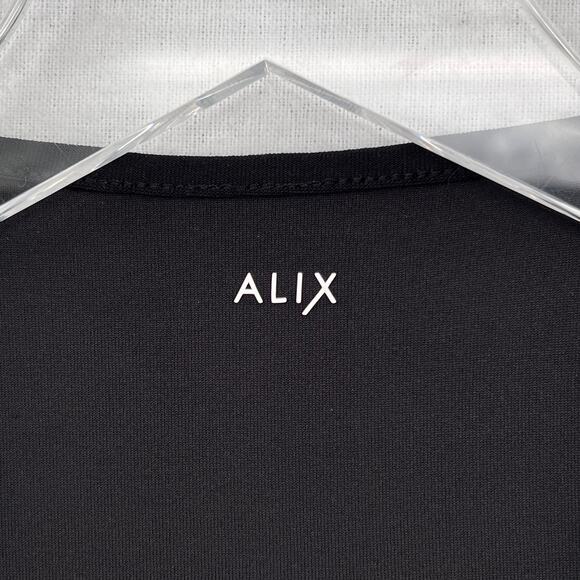 ALIX NYC Scoop Neck Tank Bodysuit XS Black Sleeveless Stretch Layering Capsule - Picture 9 of 16